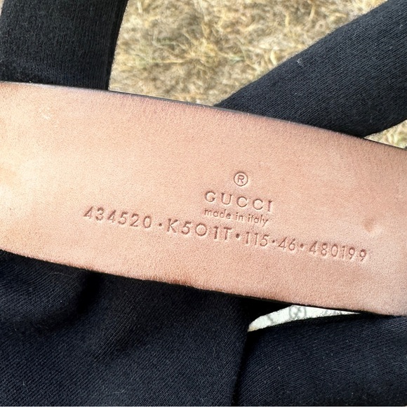 Gucci Belt Men’s Double Gs Snake Embellishment with Gold hardware with COA - Picture 8 of 12